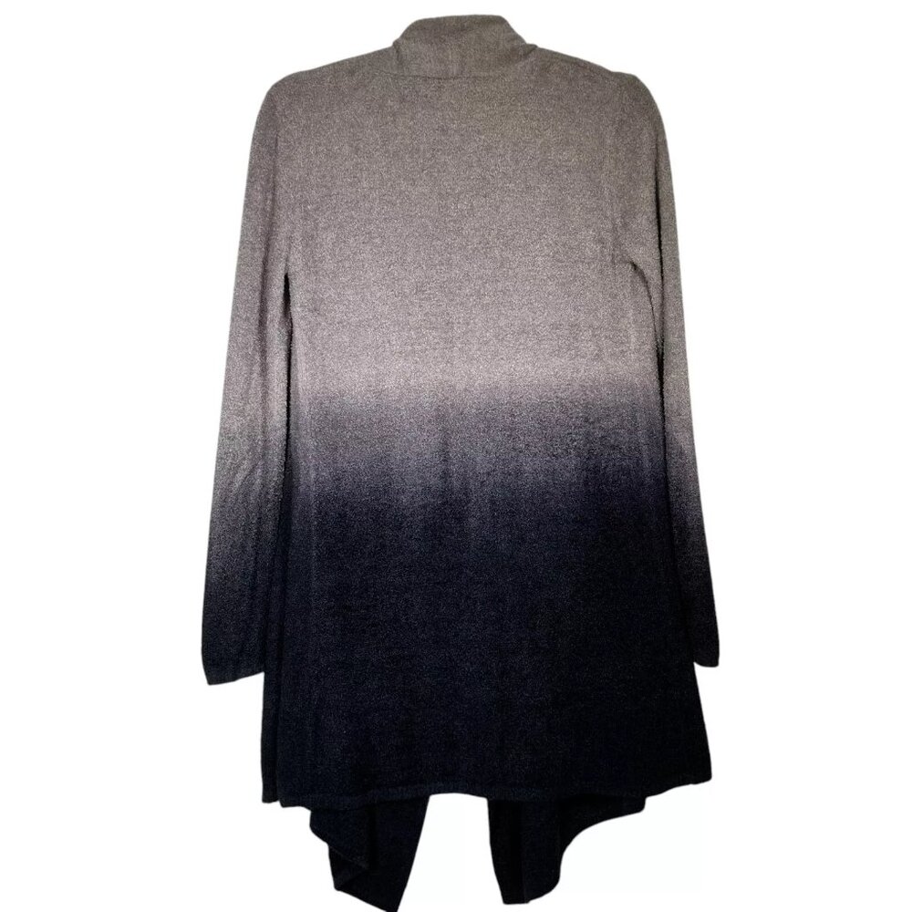 Barefoot Dreams Womens Ombre Black Gray Bamboo Chic Lite Open Front Cardigan Siz - Picture 5 of 11